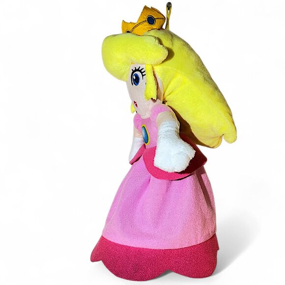 11" Princess Peach & Luigi Super Mario Bro's By Good Stuff Nintendo Plush Dolls - Picture 5 of 13